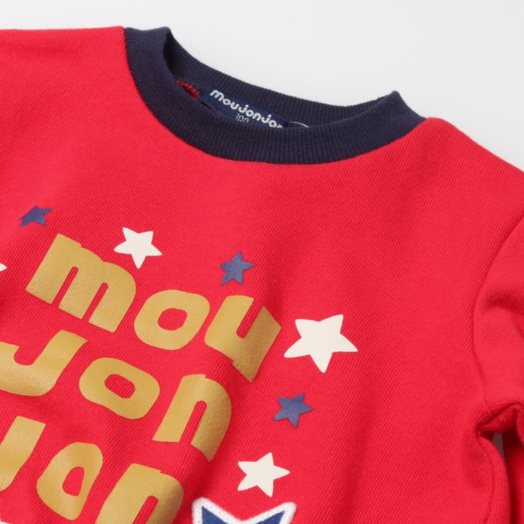 星ワッペンロゴプリント裏毛トレーナー | こどもの森e-shop | 詳細画像3 