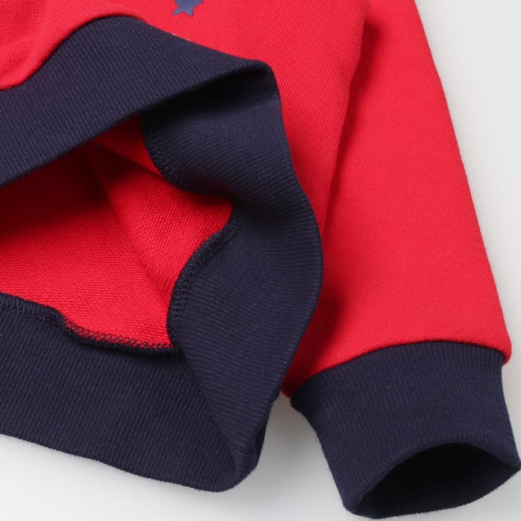 星ワッペンロゴプリント裏毛トレーナー | こどもの森e-shop | 詳細画像5 