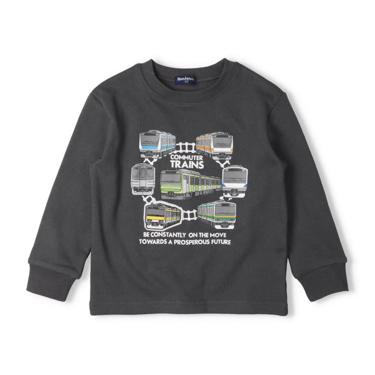 ブラック | 【WEB限定】JR在来線電車裏毛トレーナー | こどもの森e-shop