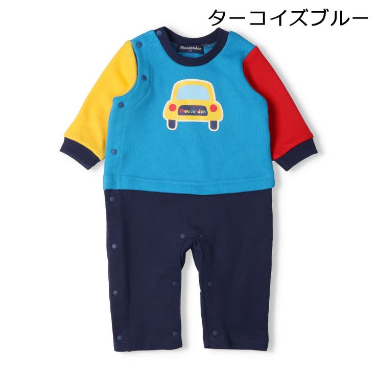 車プリント裏毛ロンパース | こどもの森e-shop | 詳細画像3 