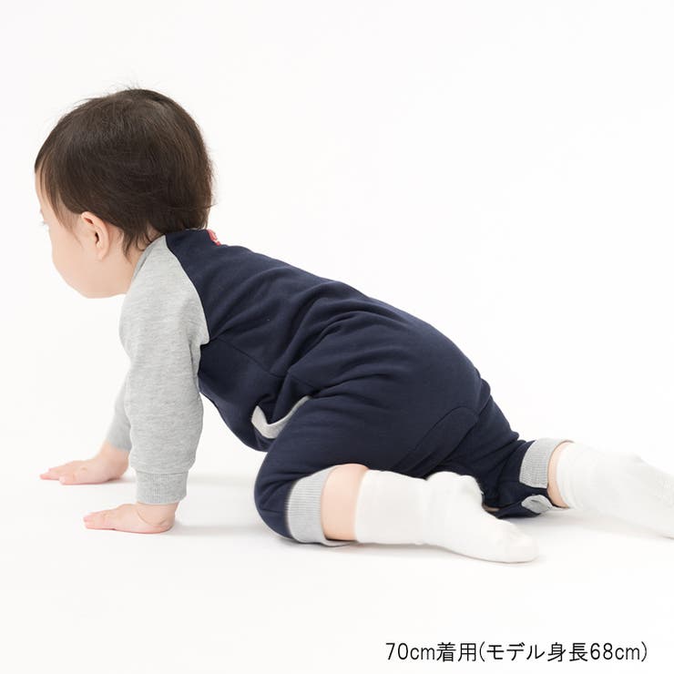 Mアップリケラグラン裏毛ロンパース | こどもの森e-shop | 詳細画像16 