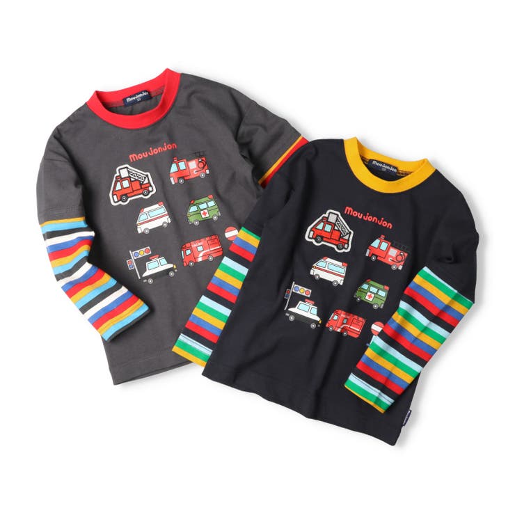 働く車プリントワッペン長袖Ｔシャツ | こどもの森e-shop | 詳細画像9 