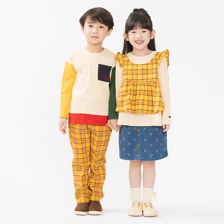 チェック柄のびのびツイル長パンツ | こどもの森e-shop | 詳細画像16 