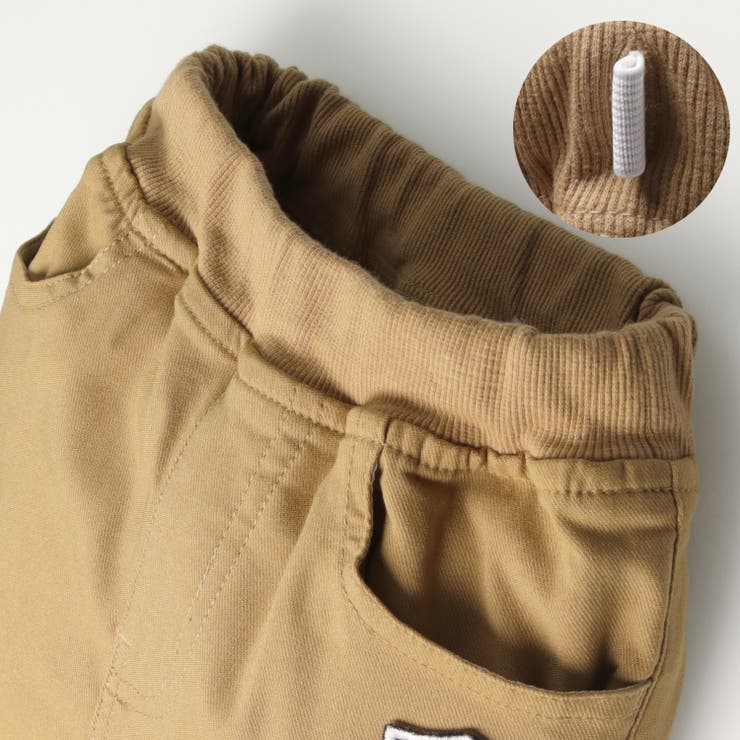 のびふわツイルワッペン付長パンツ | こどもの森e-shop | 詳細画像3 