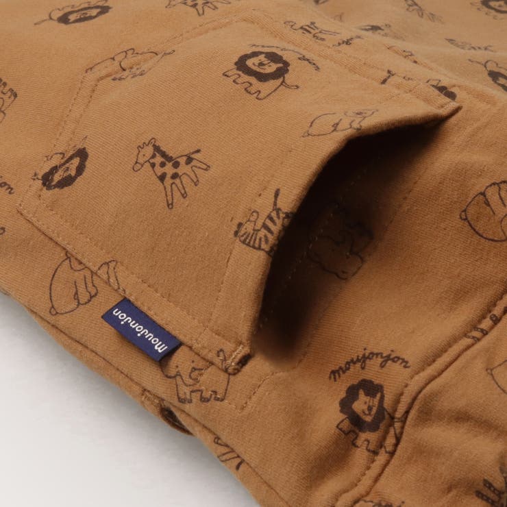 動物総柄ストレッチミニ裏毛長パンツ | こどもの森e-shop | 詳細画像4 