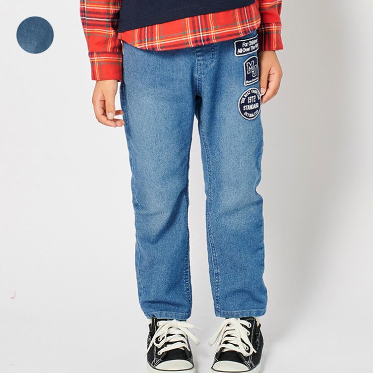 ワッペン付デニム長パンツ | こどもの森e-shop | 詳細画像1 