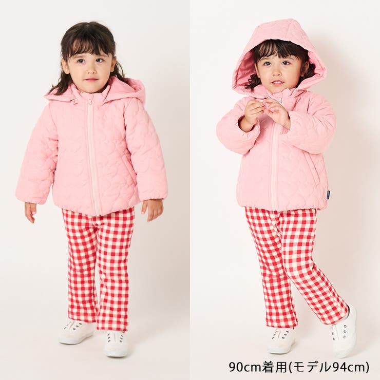 ハート柄キルト中綿入りジャケット 90cm～140cm M62101 | こどもの森e-shop | 詳細画像15 