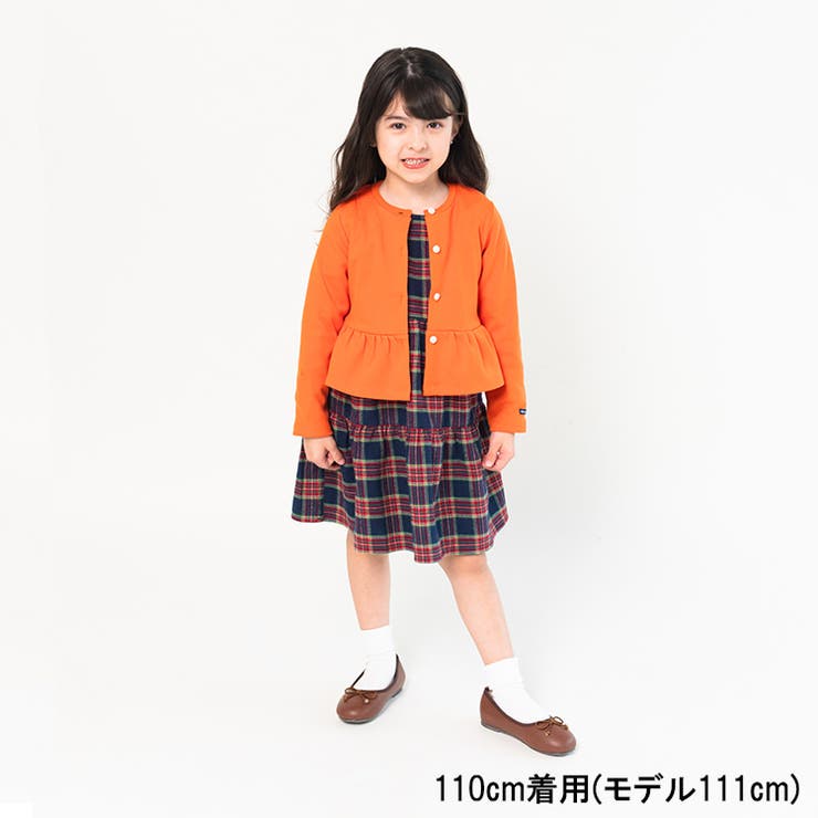moujonjon タータンチェックティアードシャツワンピース[品番 