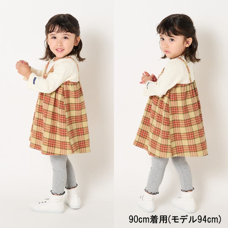 moujonjonタータンチェックキャミレイヤード風ワンピース | こどもの森e-shop | 詳細画像11 