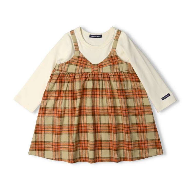 moujonjonタータンチェックキャミレイヤード風ワンピース | こどもの森e-shop | 詳細画像2 