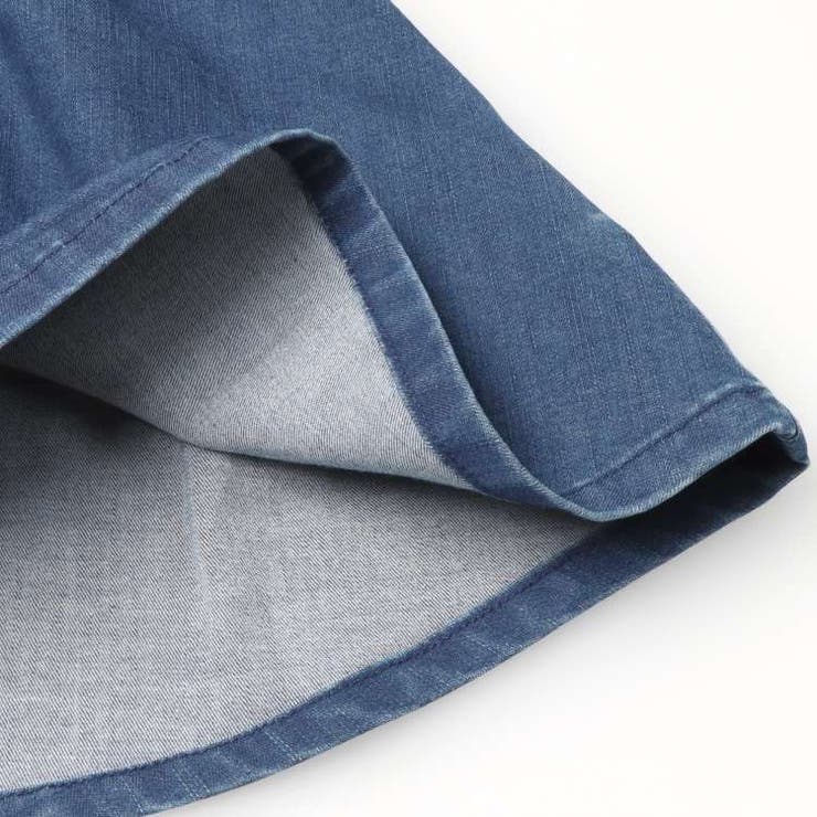 キルト風アップリケ付きデニムジャンスカ 90cm~140cm M62303 | こどもの森e-shop | 詳細画像8