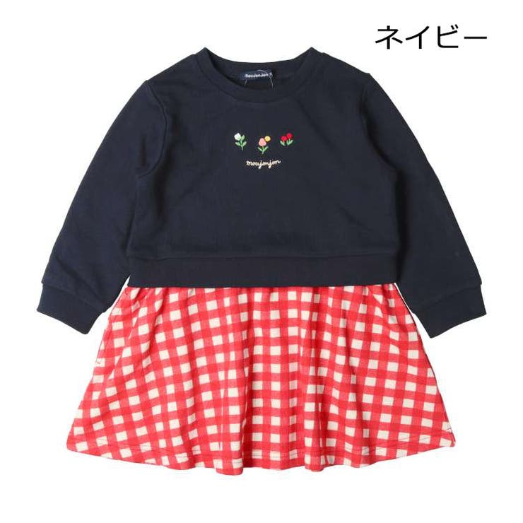 お花刺繍切替裏毛ワンピース | こどもの森e-shop | 詳細画像3 