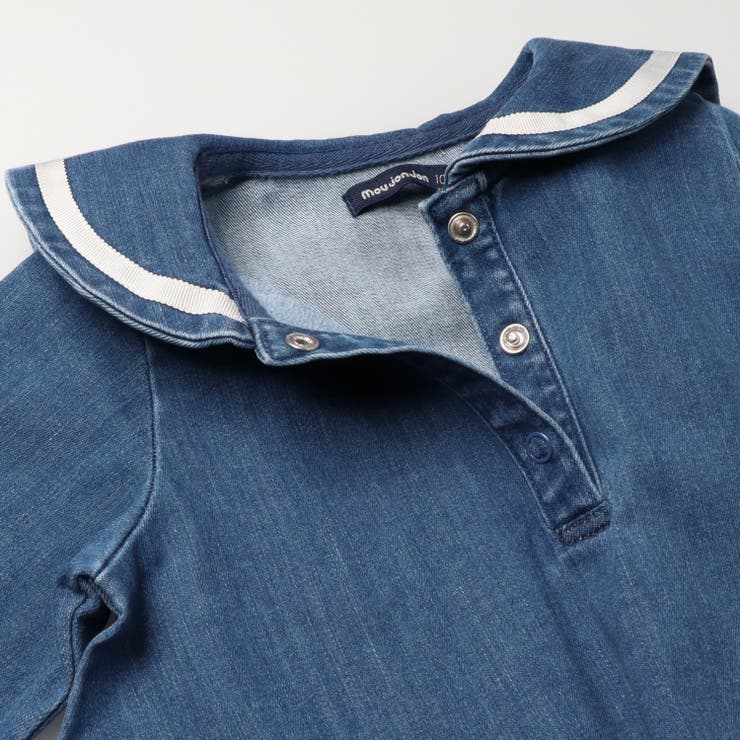 セーラーデニム長袖ワンピース | こどもの森e-shop | 詳細画像4 