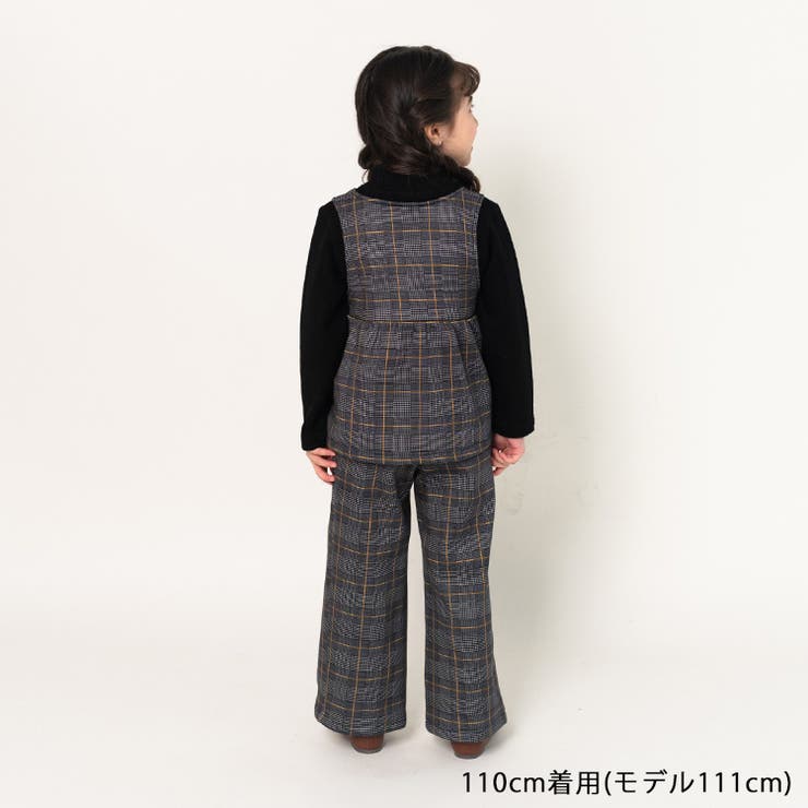 グレンチェック柄チュニック重ね着風トレーナー | こどもの森e-shop | 詳細画像10 