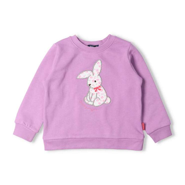 うさぎ・ハートアップリケ裏毛トレーナー | こどもの森e-shop | 詳細画像2 