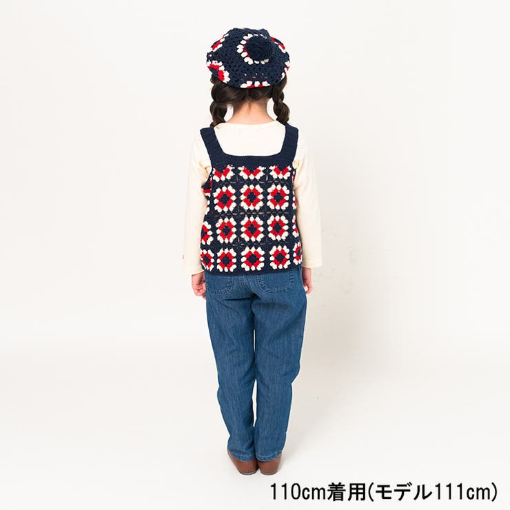 パッチワーク風ウエストフリルデニムパンツ 90cm～140cm M63000 | こどもの森e-shop | 詳細画像12 