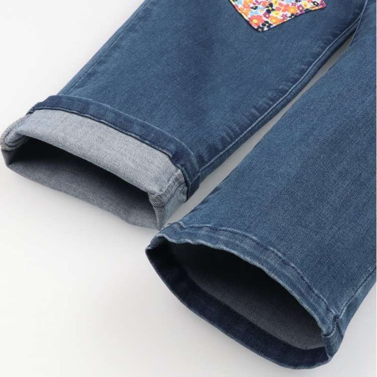 パッチワーク風ウエストフリルデニムパンツ 90cm～140cm M63000 | こどもの森e-shop | 詳細画像7 