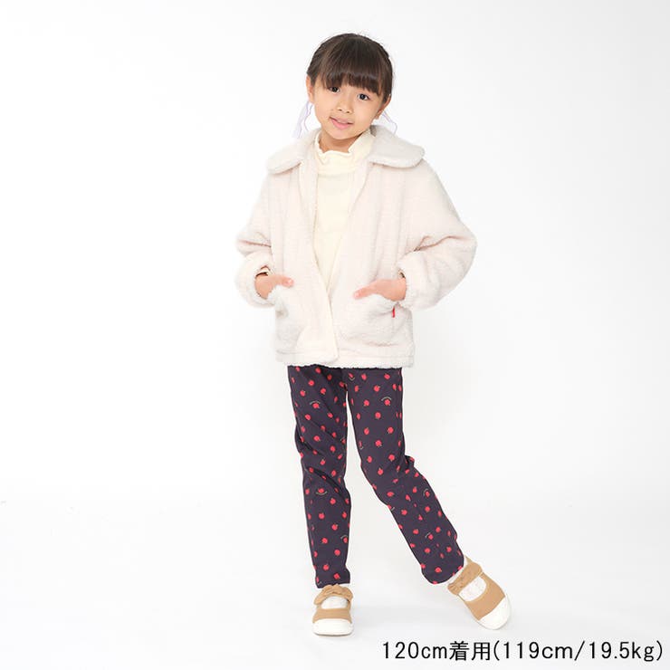 のびふわツイルリンゴ柄ストレートパンツ 90cm～140cm M63004 | こどもの森e-shop | 詳細画像14 