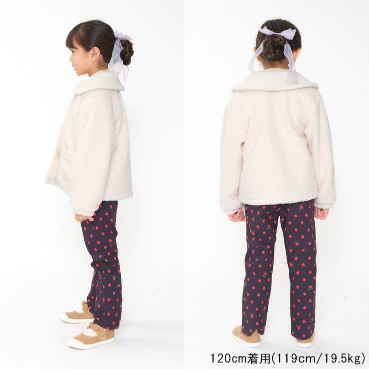 のびふわツイルリンゴ柄ストレートパンツ 90cm～140cm M63004 | こどもの森e-shop | 詳細画像15 