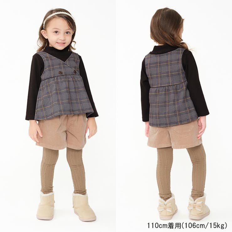 ストレッチコーデュロイ3分丈ショートパンツ 90cm～140cm M63100 | こどもの森e-shop | 詳細画像17 