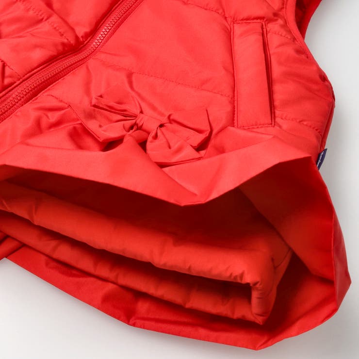 リボン付き無地中綿ベスト | こどもの森e-shop | 詳細画像6 