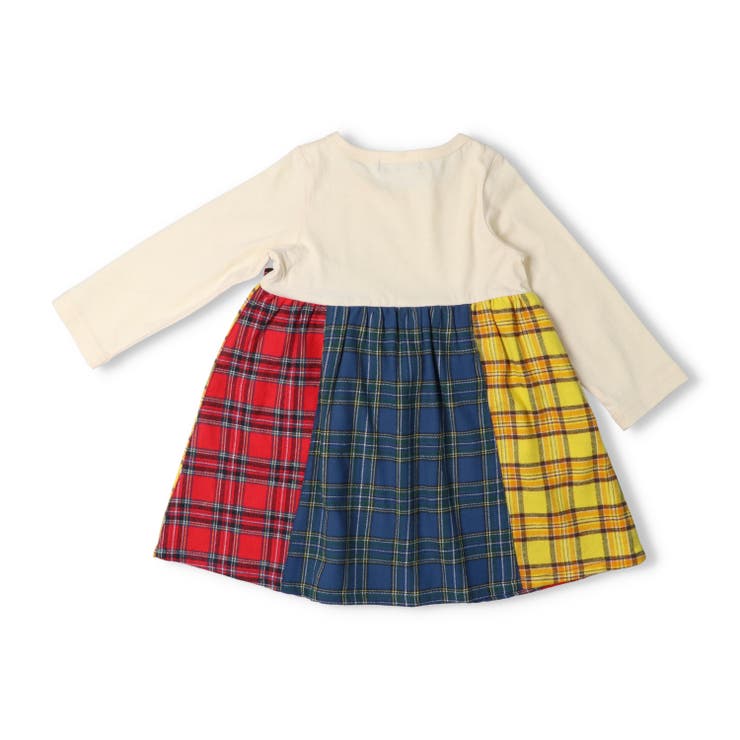 チェック切替長袖ワンピース | こどもの森e-shop | 詳細画像3 
