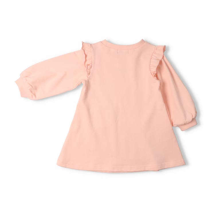 お花刺繍ポシェット風裏毛長袖ワンピース | こどもの森e-shop | 詳細画像2 