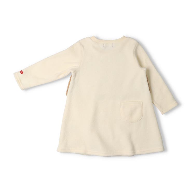 ボアビスチェ付ブークレー裏起毛長袖ワンピース | こどもの森e-shop | 詳細画像2 