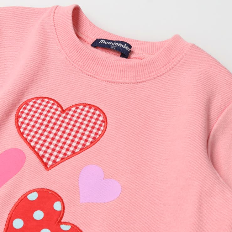 ハートアップリケ裏毛トレーナー | こどもの森e-shop | 詳細画像5 