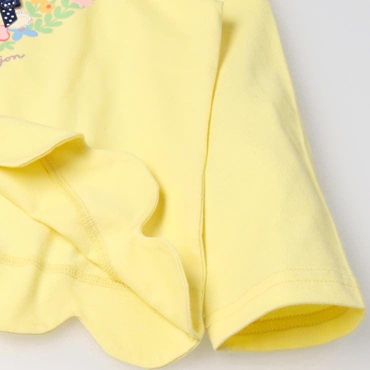 くま・うさぎプリント裾スカラップ長袖Ｔシャツ | こどもの森e-shop | 詳細画像5 