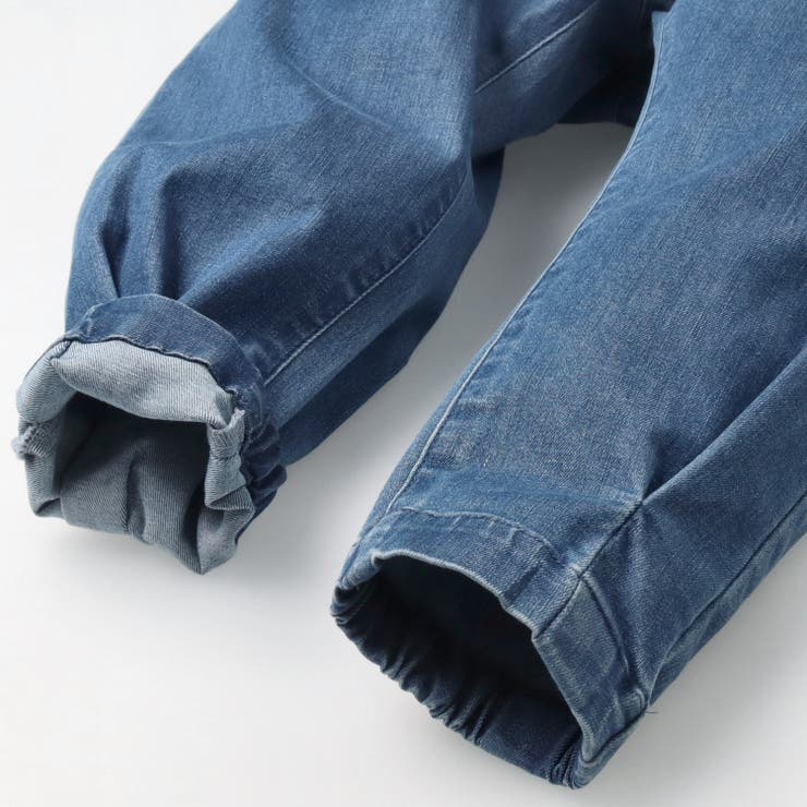 子供服moujonjon(ムージョンジョン)パッチワークポケットデニムパンツ90cm～140cmM6500