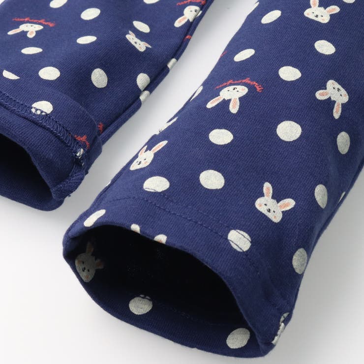 くま・うさぎ総柄フライス長パンツ | こどもの森e-shop | 詳細画像7 