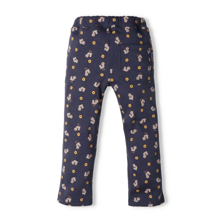 お花リス総柄爆温裏起毛長パンツ | こどもの森e-shop | 詳細画像2 