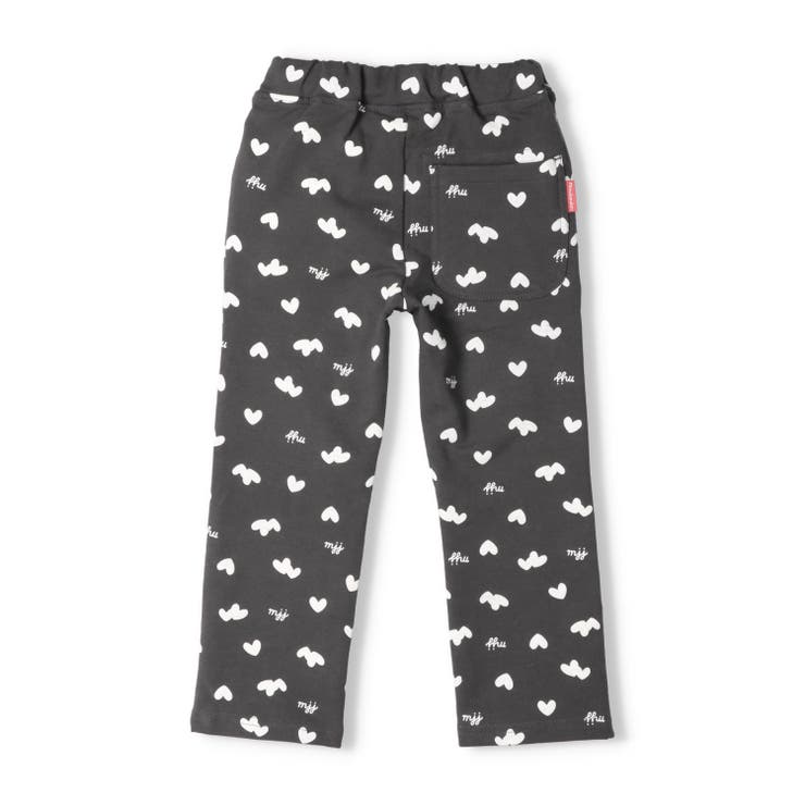 ハート総柄ストレッチミニ裏毛長パンツ | こどもの森e-shop | 詳細画像2 