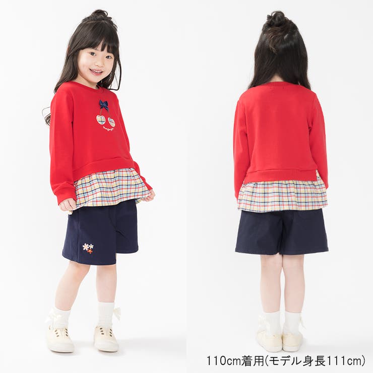 ツイル刺繍３分丈キュロットパンツ | こどもの森e-shop | 詳細画像16 