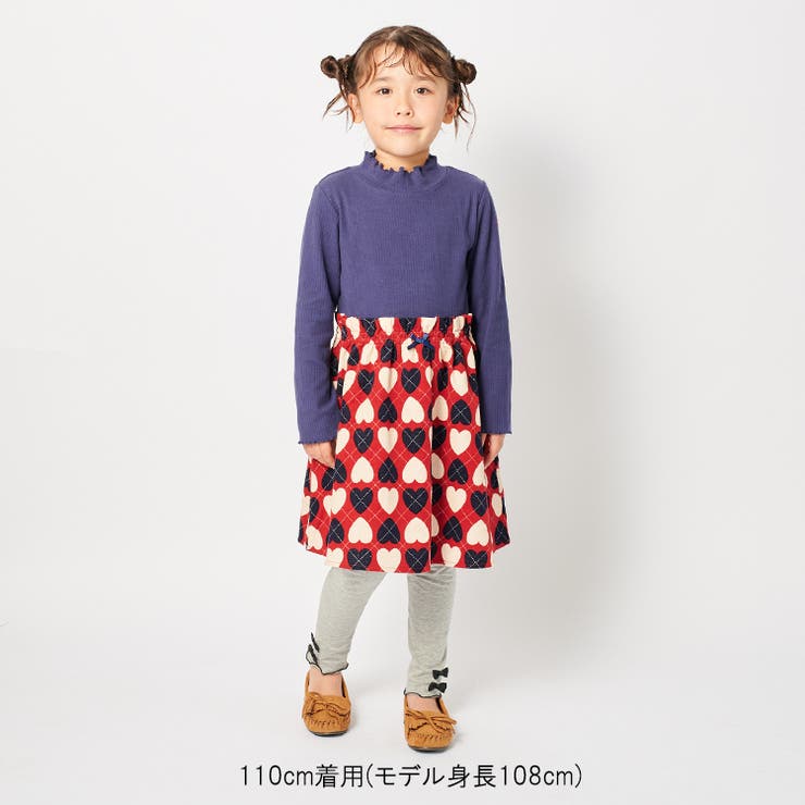 アーガイルハート柄切替長袖ワンピース | こどもの森e-shop | 詳細画像8 