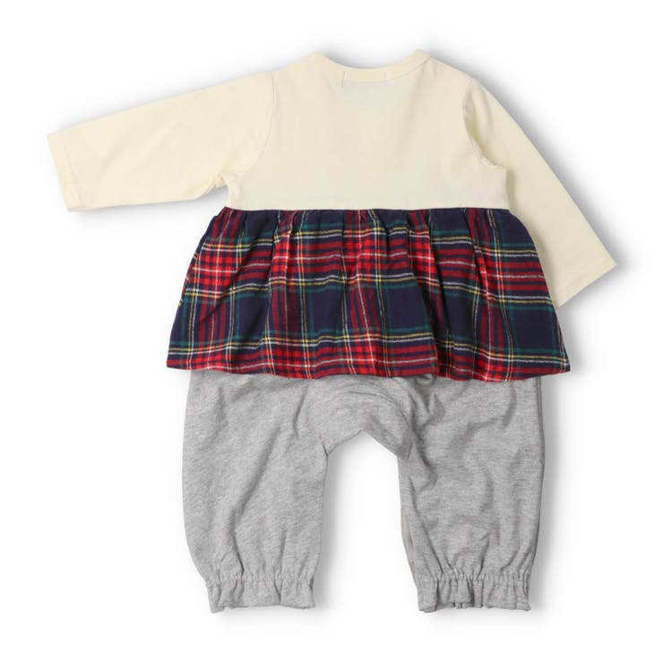 チェック柄スカート長袖ロンパース | こどもの森e-shop | 詳細画像2 