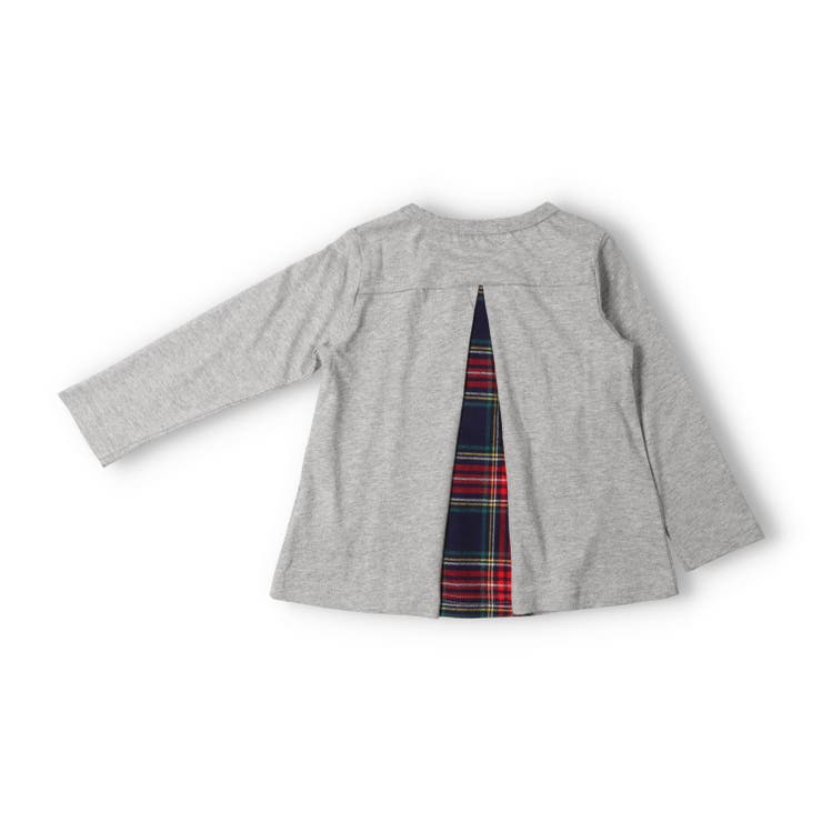 チェック後切替長袖Tシャツ | こどもの森e-shop | 詳細画像2 