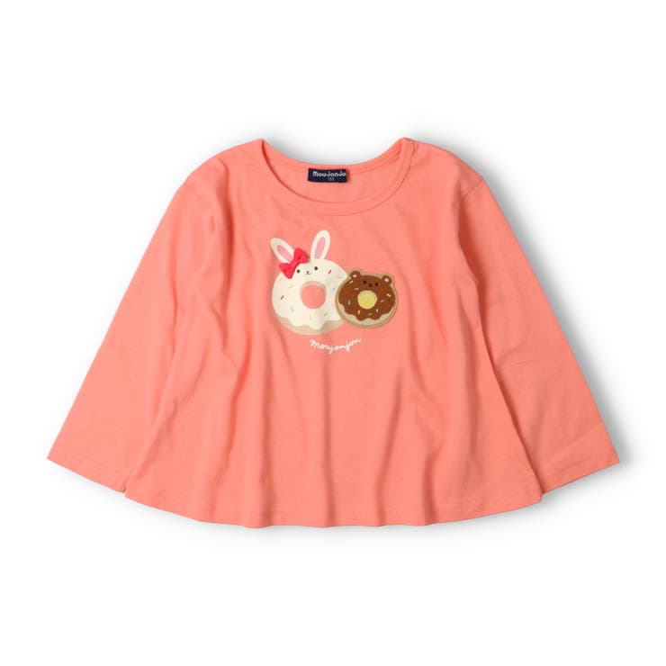 アプリコット | うさぎ・くまドーナツ長袖Ｔシャツ | こどもの森e-shop