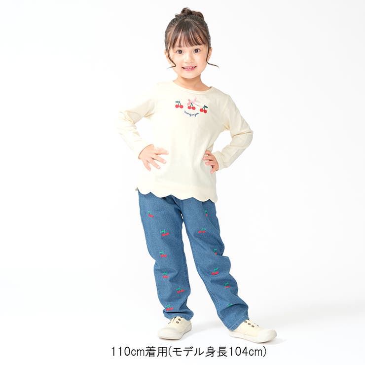 さくらんぼ刺繍デニムパンツ | こどもの森e-shop | 詳細画像10 
