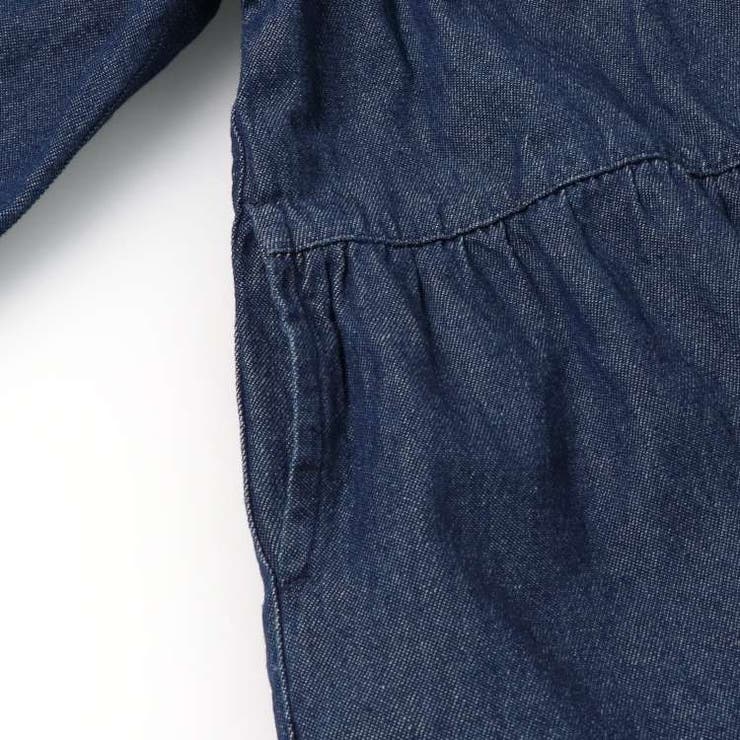 デニムティアード長袖ワンピース 90cm～140cm M86300 | こどもの森e-shop | 詳細画像7 