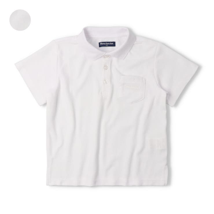 【WEB限定】鹿の子半袖白ポロシャツ | こどもの森e-shop | 詳細画像1 