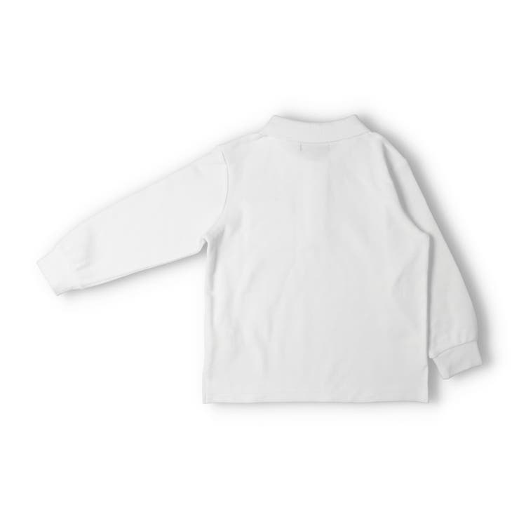 【WEB限定】白無地鹿の子長袖ポロシャツ | こどもの森e-shop | 詳細画像2 