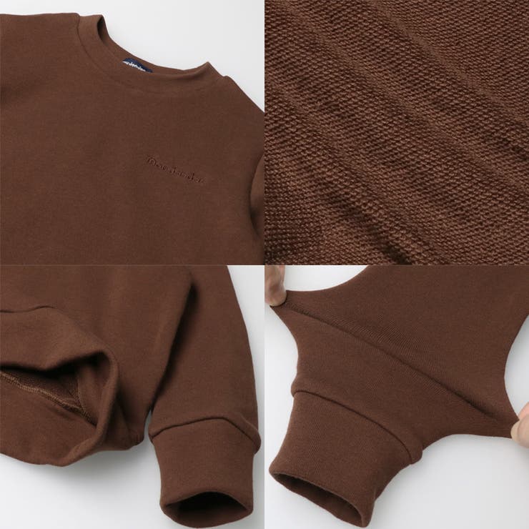 ロゴ刺繍無地のびのび裏毛トレーナー・スウェット | こどもの森e-shop | 詳細画像11 