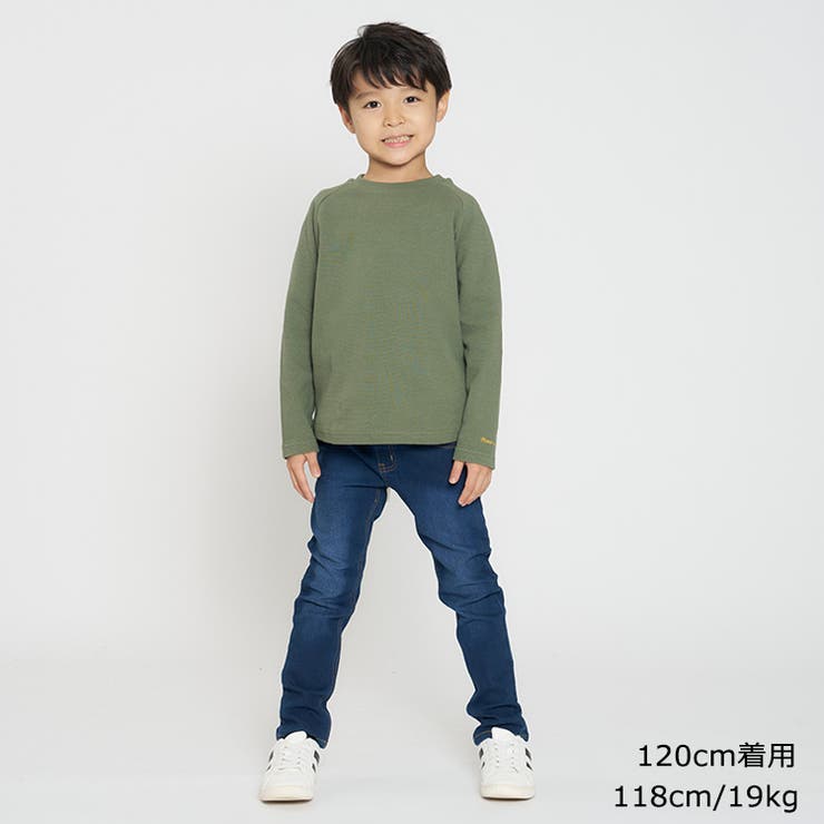 日本製リップル無地ラグラン長袖Ｔシャツ ロンT 80cm | こどもの森e-shop | 詳細画像17 