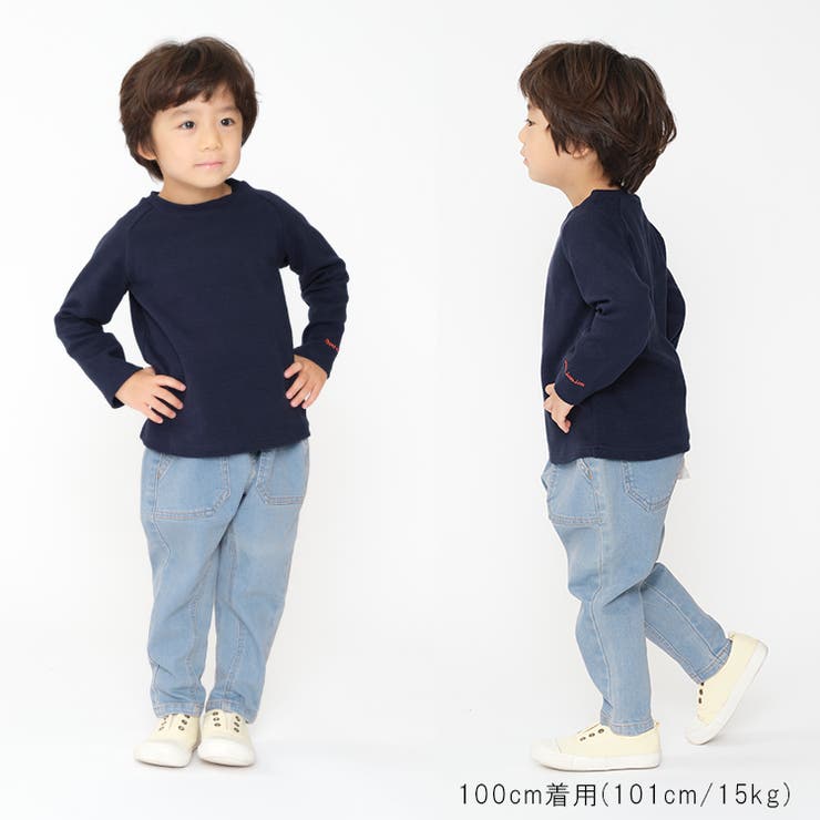 日本製リップル無地ラグラン長袖Ｔシャツ ロンT 80cm | こどもの森e-shop | 詳細画像18 
