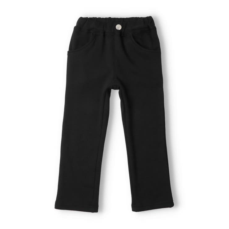 ブラック | 無地爆温裏起毛長パンツ | こどもの森e-shop