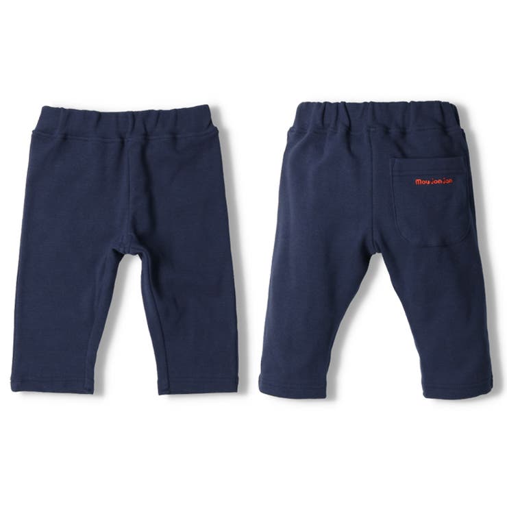 【子供服】moujonjon(ムージョンジョン)日本製リップルフライス6分丈ハーフパンツ80cm～140cmM87150