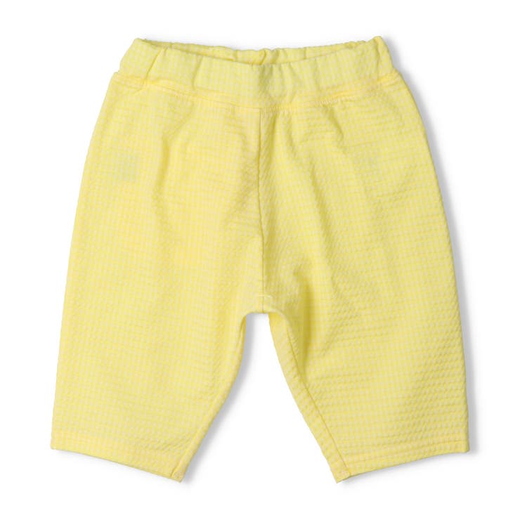 子供服moujonjon(ムージョンジョン)ニットサッカーギンガムチェック柄ハーフパンツ80cm～130cmM8715
