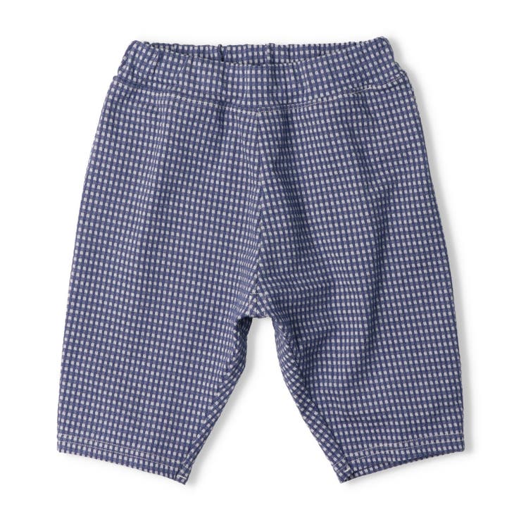 子供服moujonjon(ムージョンジョン)ニットサッカーギンガムチェック柄ハーフパンツ80cm～130cmM8715